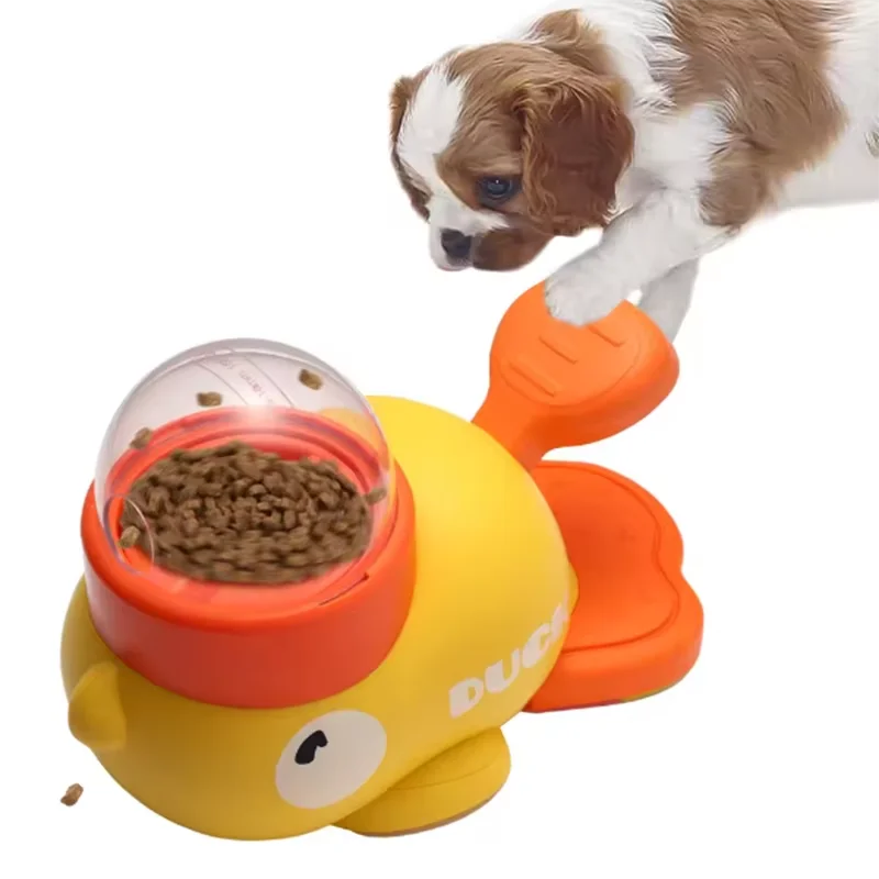 The Duck Feeder- interactive puzzle dog feeding machine