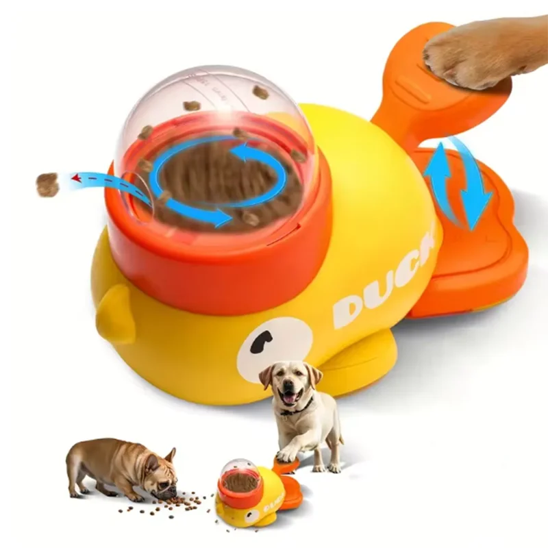 The Duck Feeder- interactive puzzle dog feeding machine