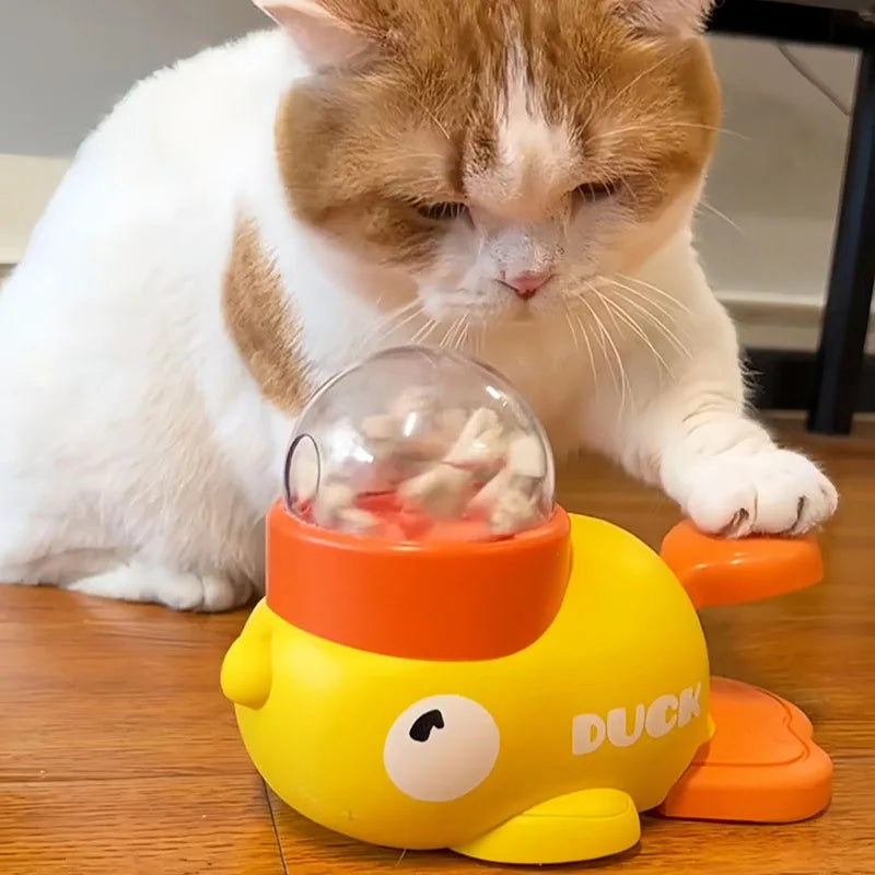 The Duck Feeder- interactive puzzle dog feeding machine