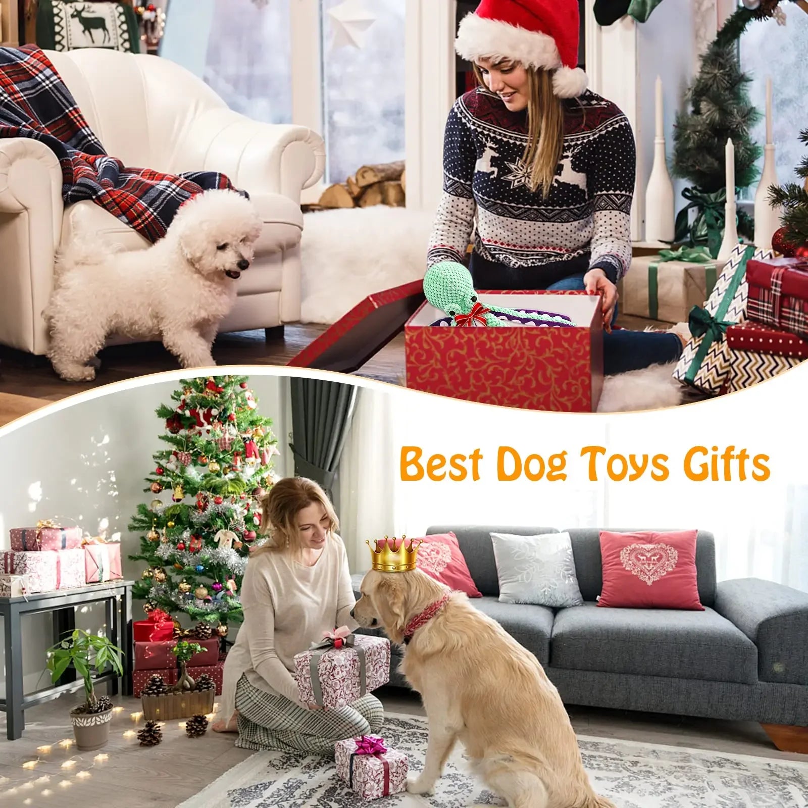 The Octopus Tugger — Squeaky Rope Toy for Dogs
