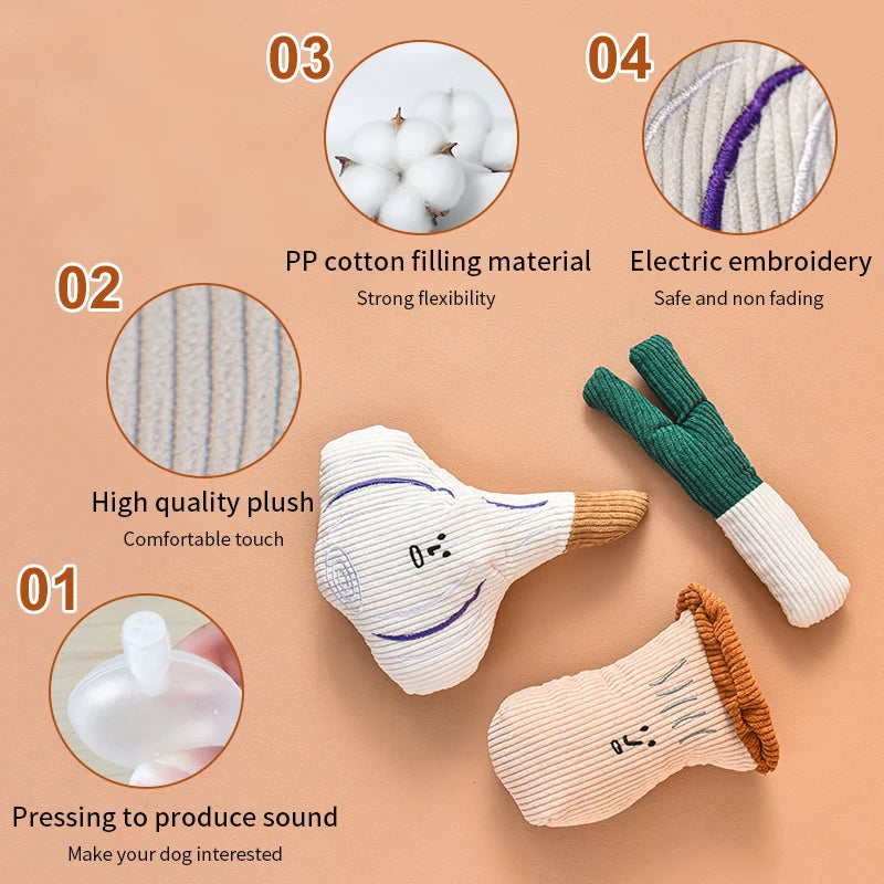 The Veggie Crew — Squeaky Sensory Plush Set